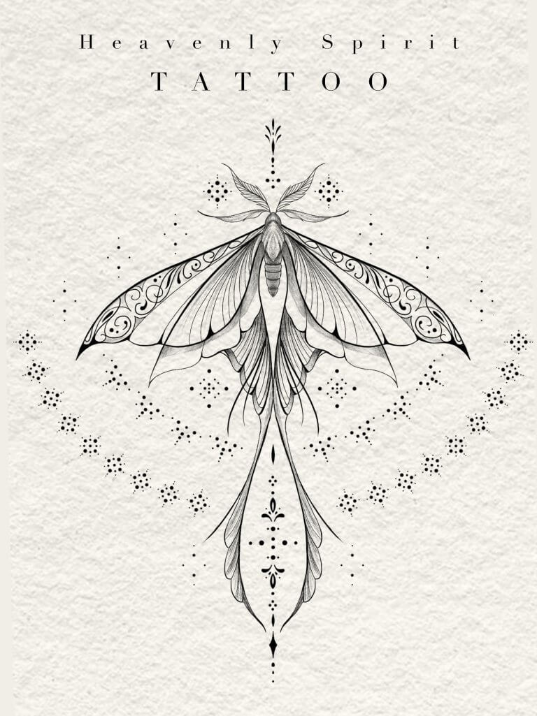 tattoo papillon ornemental girl ink tatouage féminin